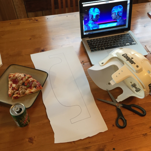 Pizza, soda, scissors, Tron screenshots - let's cosplay!