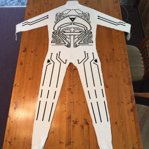 Front of unitard complete!