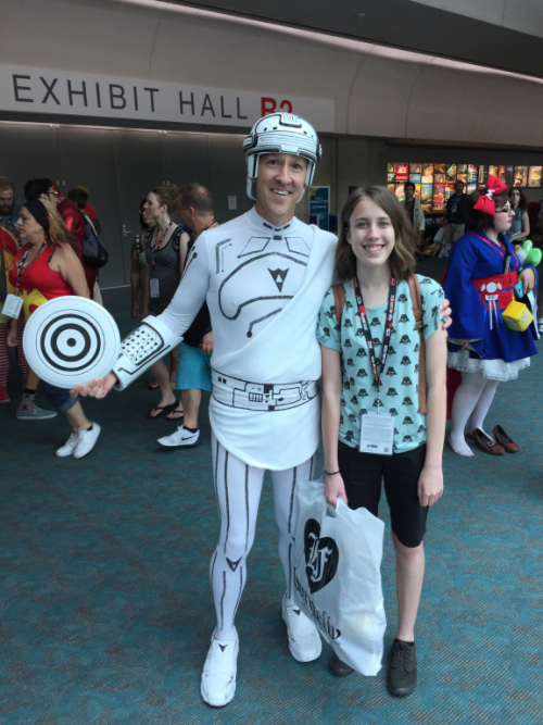 Me and my daughter Maddy at our first-ever 2016 San Diego Comic-Con!