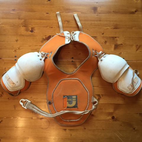 Second of my two vintage 70s Jofa chest protectors - correct shoulder cups but wrong arm pads.