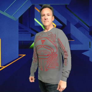 Flynn Long Sleeve, Infiltrator Red on Slate, $35