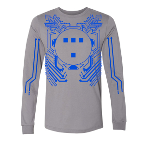 Tron Long Sleeve, Blue on Slate, $45    sold out