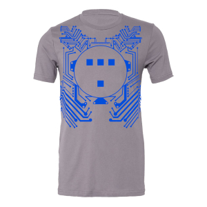 Tron Short Sleeve, Blue on Slate, $35    sold out